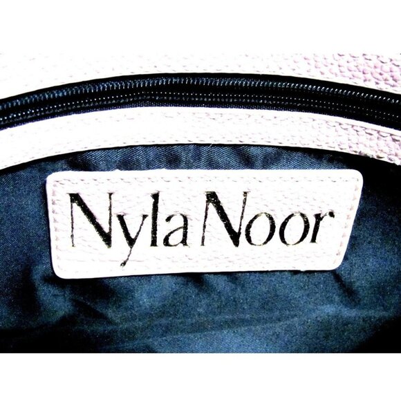 Nyla Noor Leather Soho Bucket Handbag Purse Tassel - Picture 9 of 12